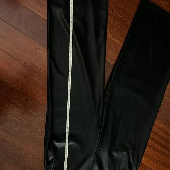 Vegan Leather Strapless Jumpsuit NWOT - Picture 2 of 8